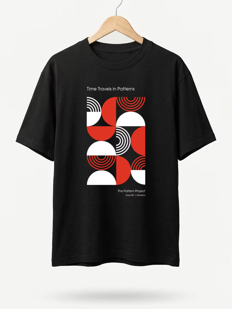 ARATTA // Time Travels in Patterns Oversized Cotton T-shirt