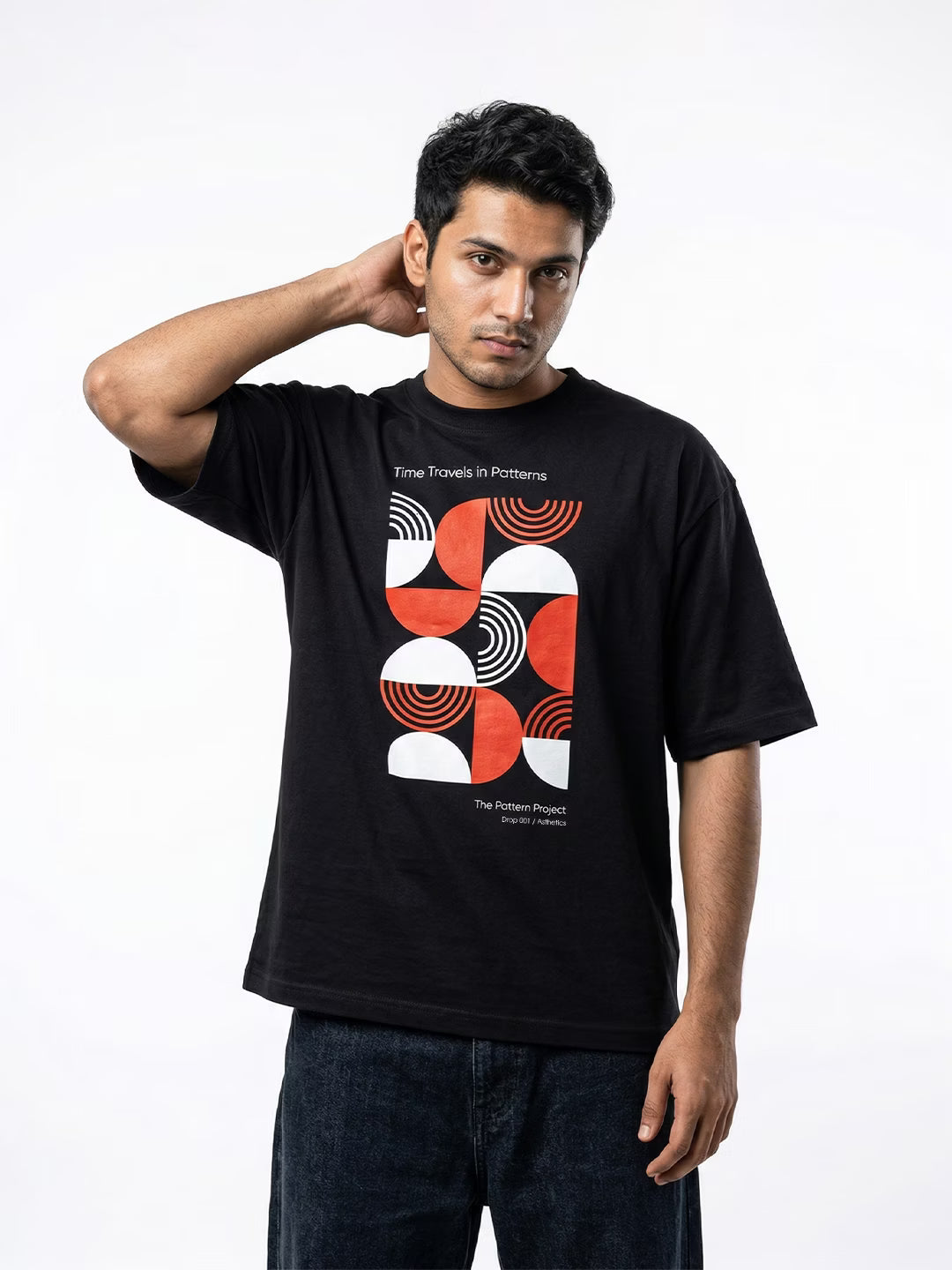 ARATTA // Time Travels in Patterns Oversized Cotton T-shirt