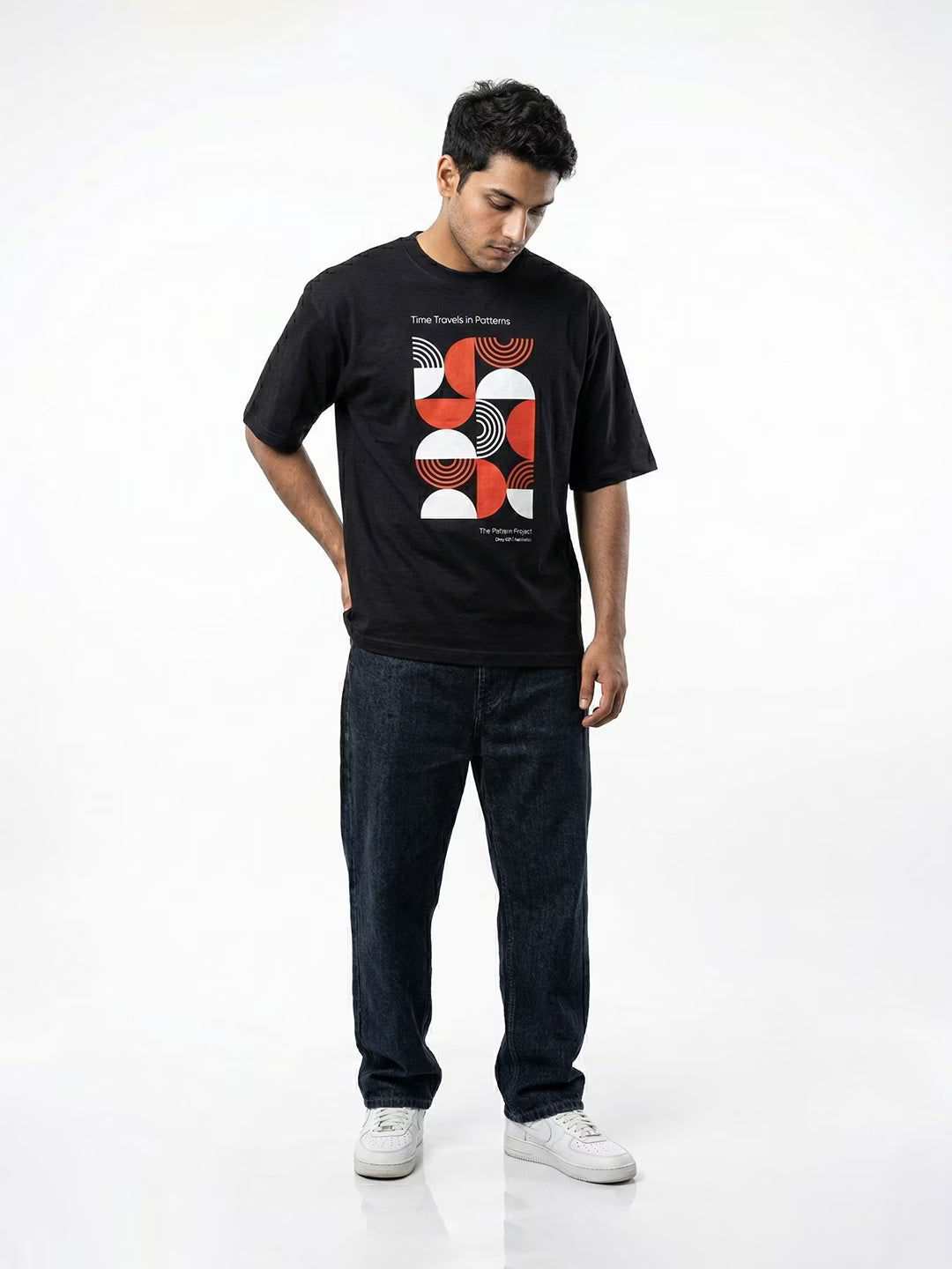 ARATTA // Time Travels in Patterns Oversized Cotton T-shirt