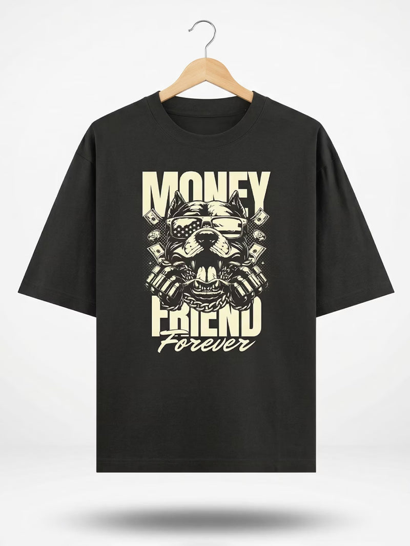 CERBERO // Money Friend Forever Oversized Cotton T-shirt