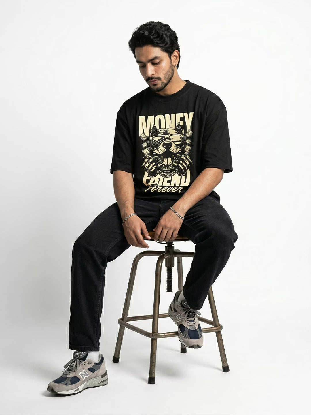 CERBERO // Money Friend Forever Oversized Cotton T-shirt