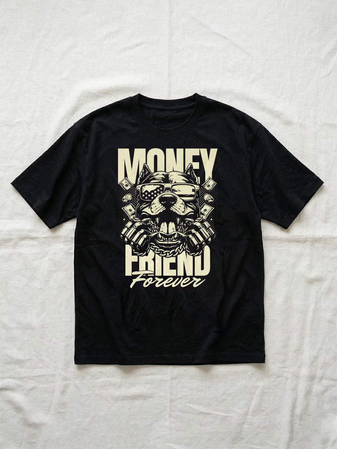 CERBERO // Money Friend Forever Oversized Cotton T-shirt