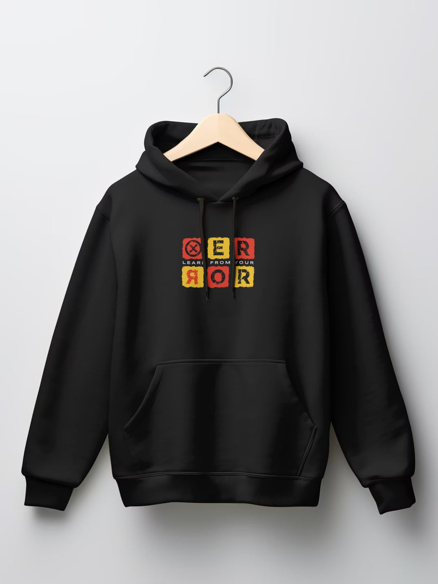 ERRØR // Learn & Rise Oversized Drop-Shoulder Hoodie - Asthetics Store