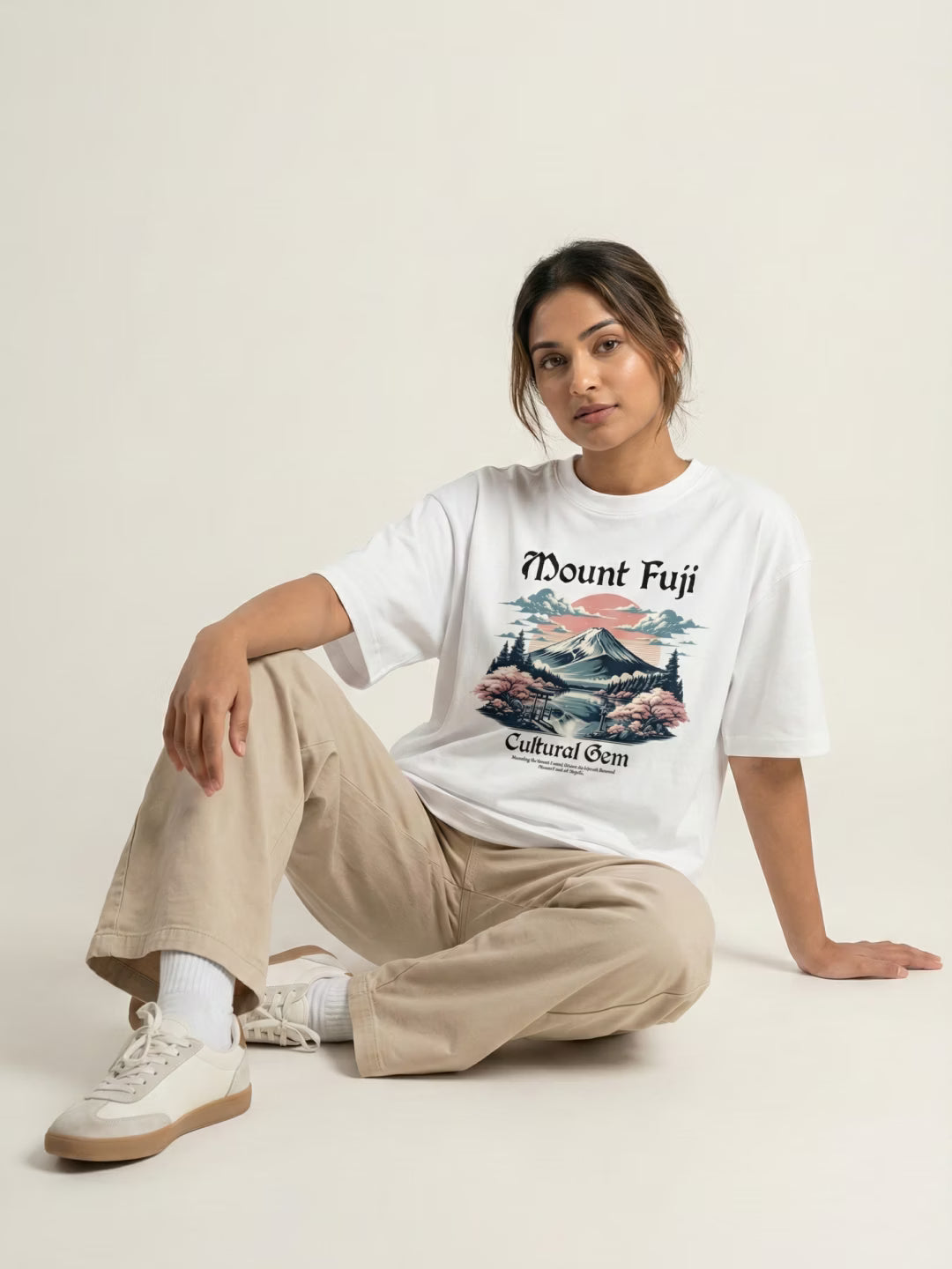 FUJI // Cultural Gem Oversized Cotton T-Shirt