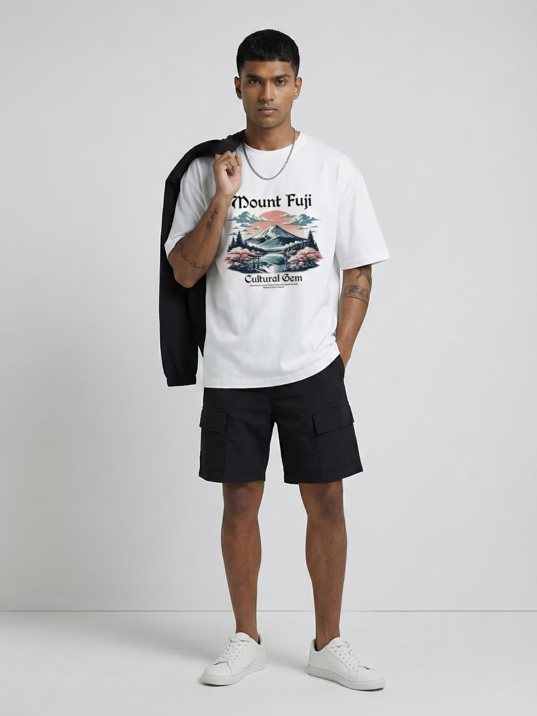 FUJI // Cultural Gem Oversized Cotton T-Shirt