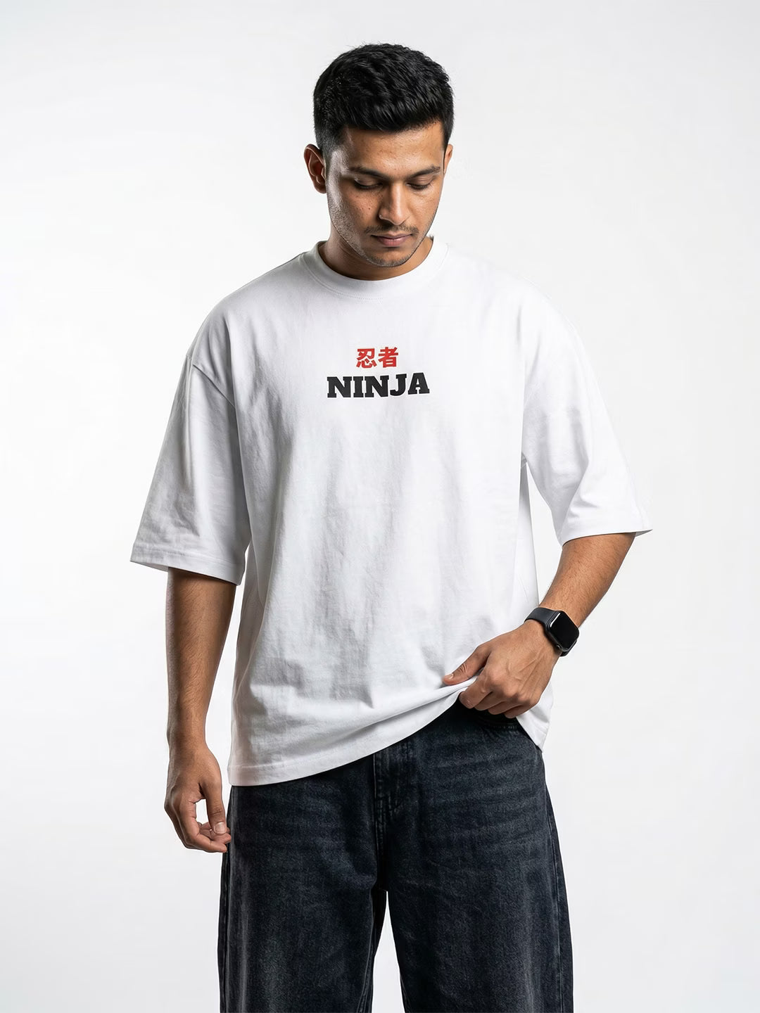 KAGE // Ninja Oversized Terry Cotton T-Shirt