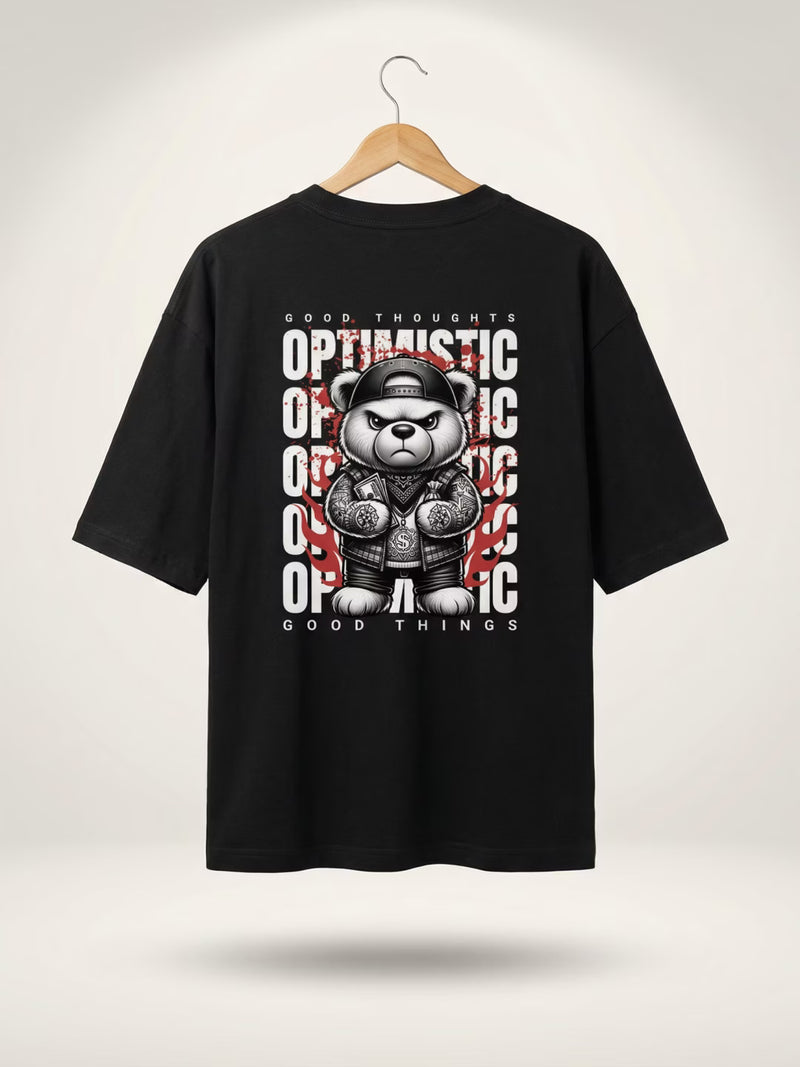 OPTIMIST // The Unbreakable Bear Oversized Cotton T-Shirt