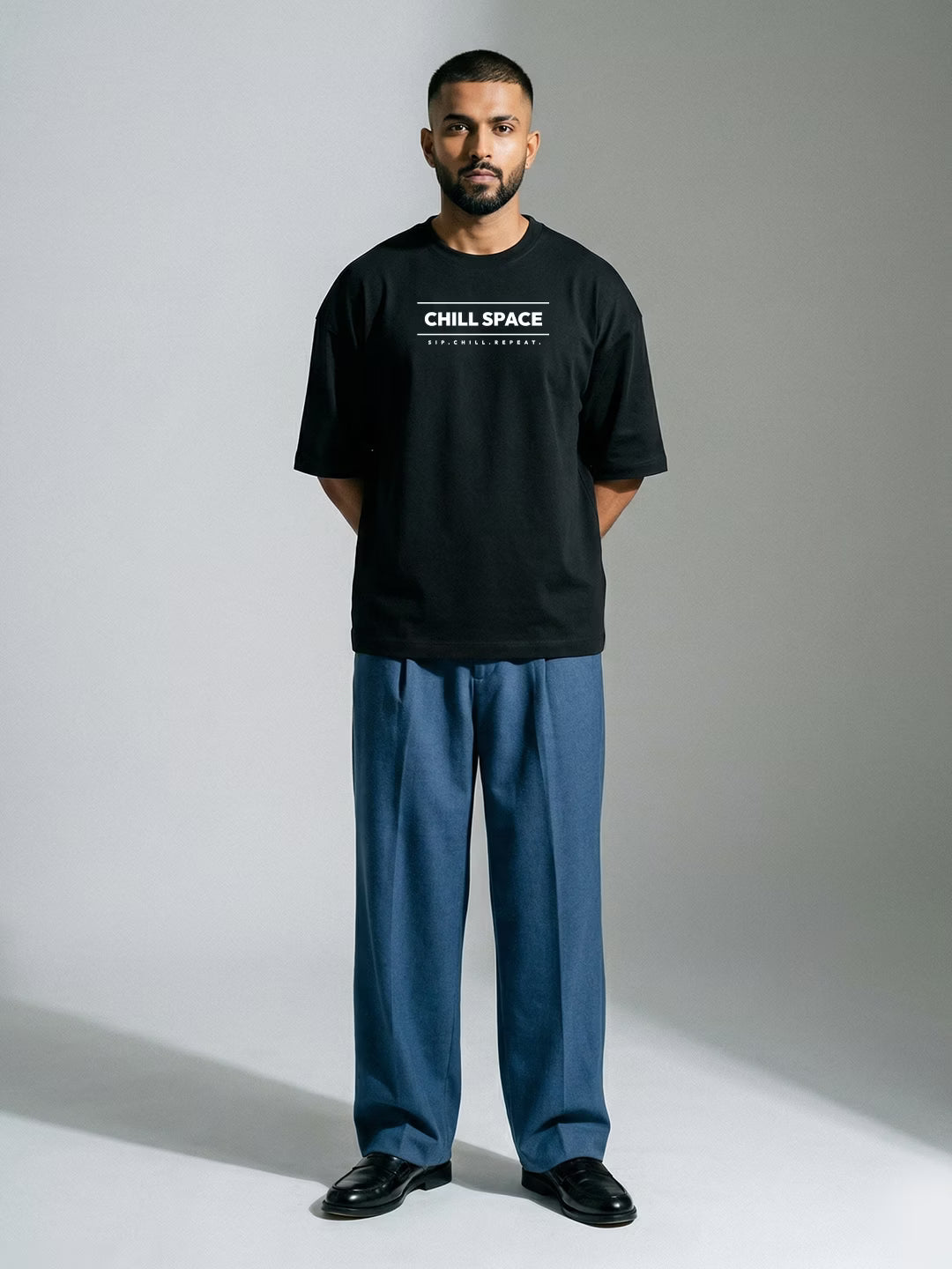 ORBIT // Chill Space Oversized Terry Cotton T-Shirt