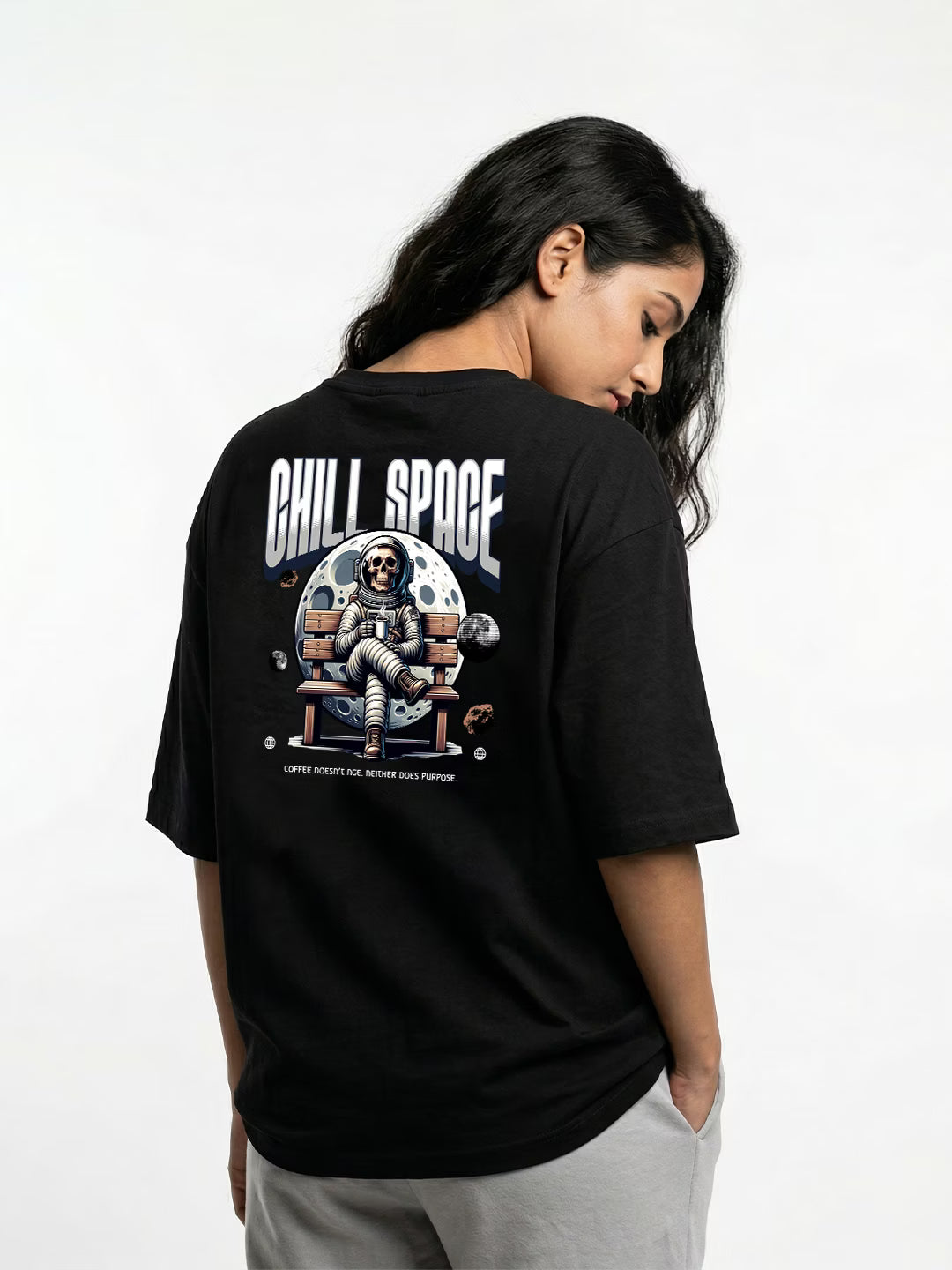 ORBIT // Chill Space Oversized Terry Cotton T-Shirt