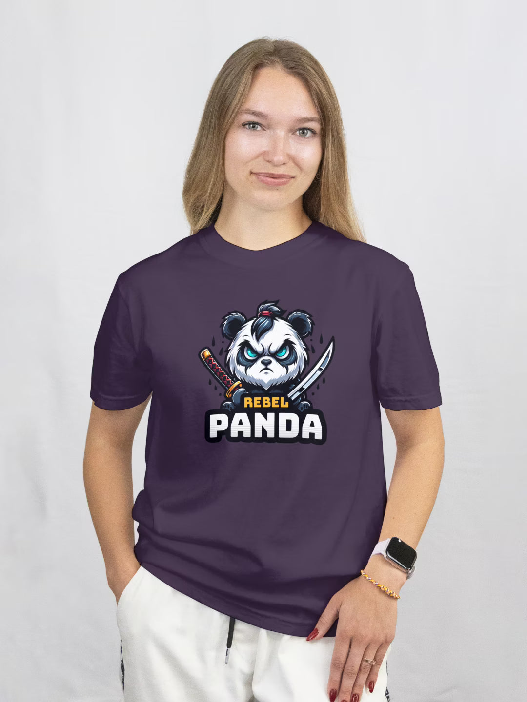 Rebel Panda // Oversized Cotton T-Shirt