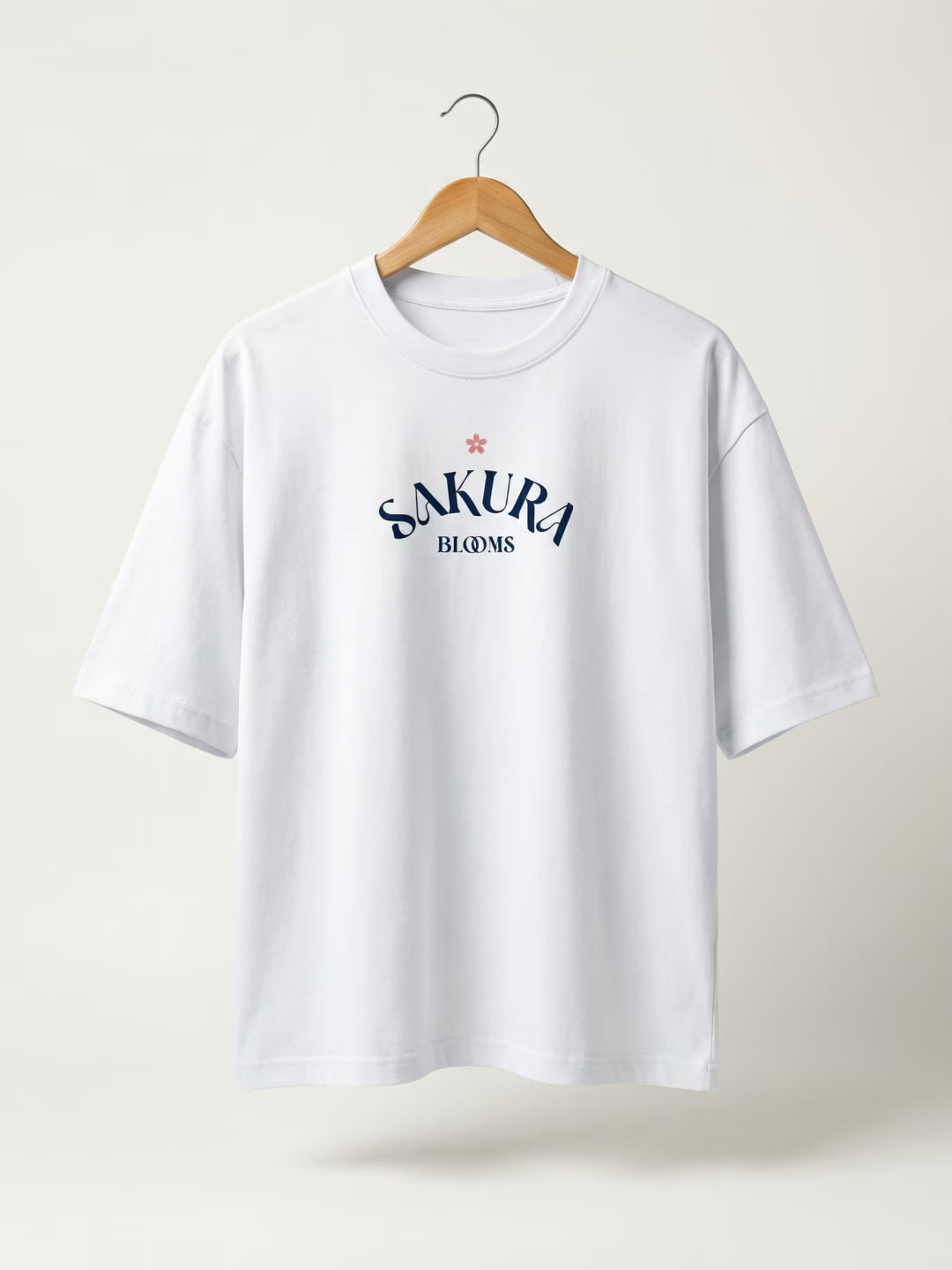 SAKURA // Rising Crane Oversized Cotton T-Shirt