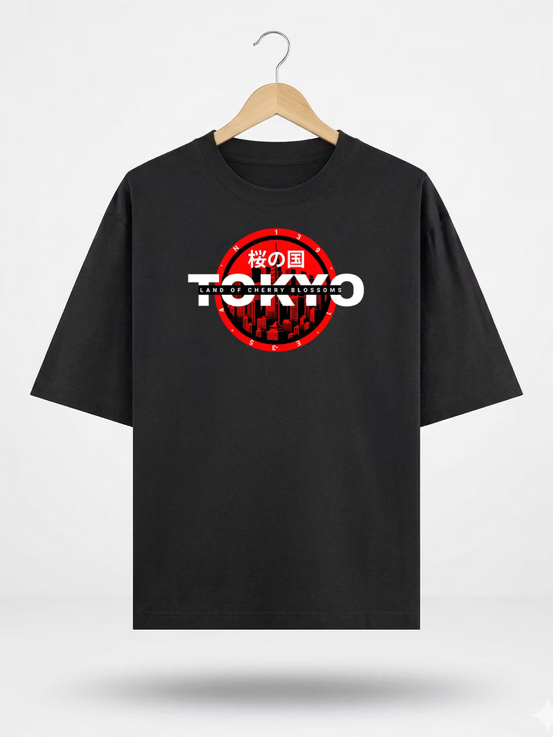 SAKURA // Tokyo Skyline Oversized T-shirt
