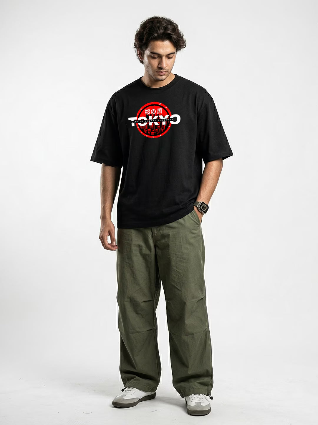 SAKURA // Tokyo Skyline Oversized T-shirt