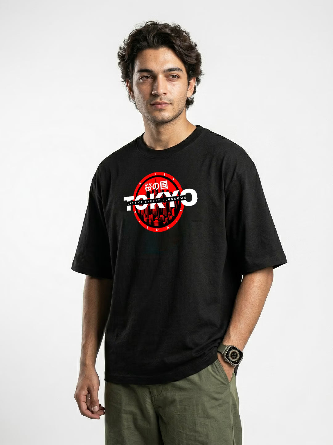 SAKURA // Tokyo Skyline Oversized T-shirt