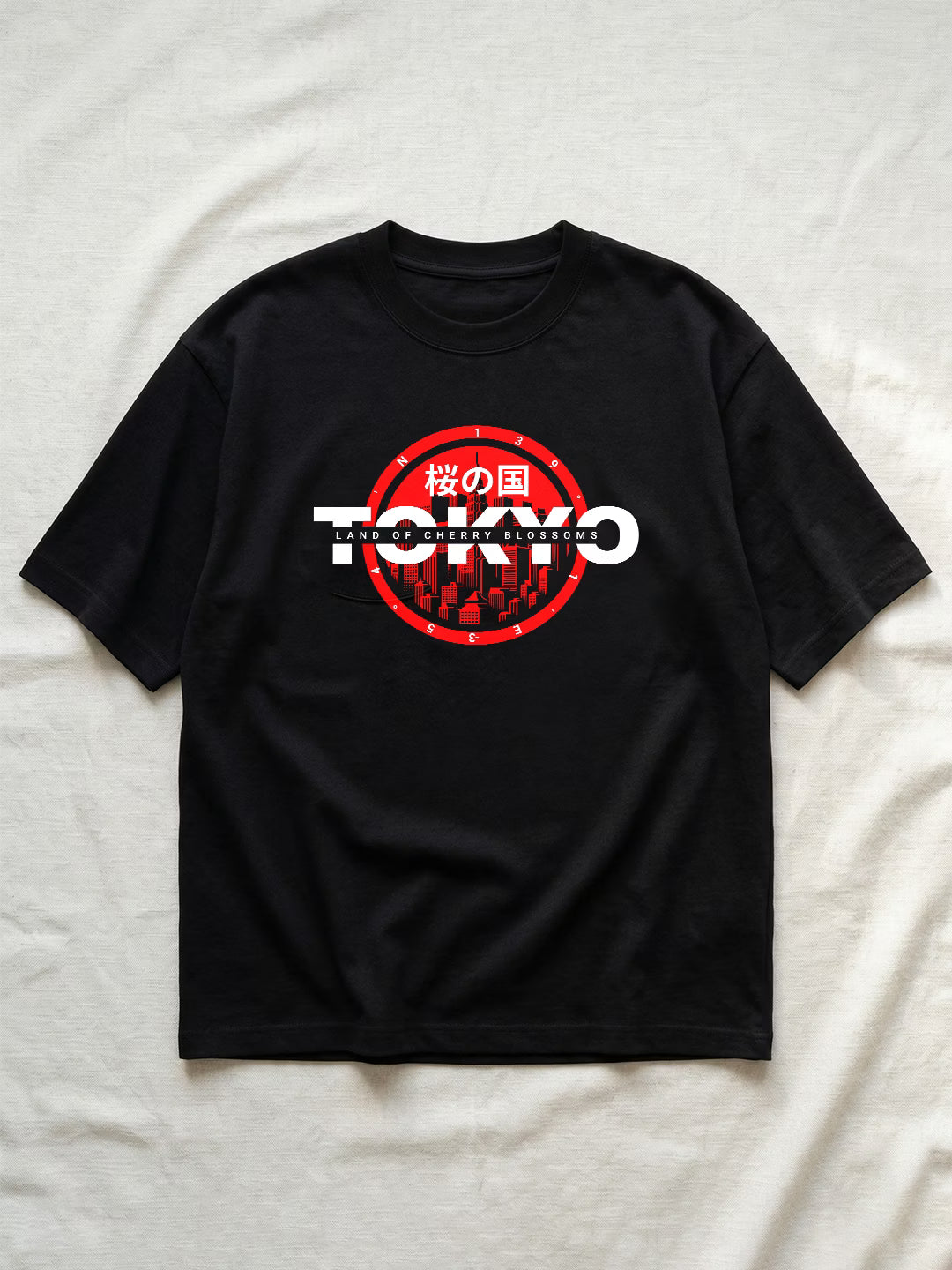 SAKURA // Tokyo Skyline Oversized T-shirt