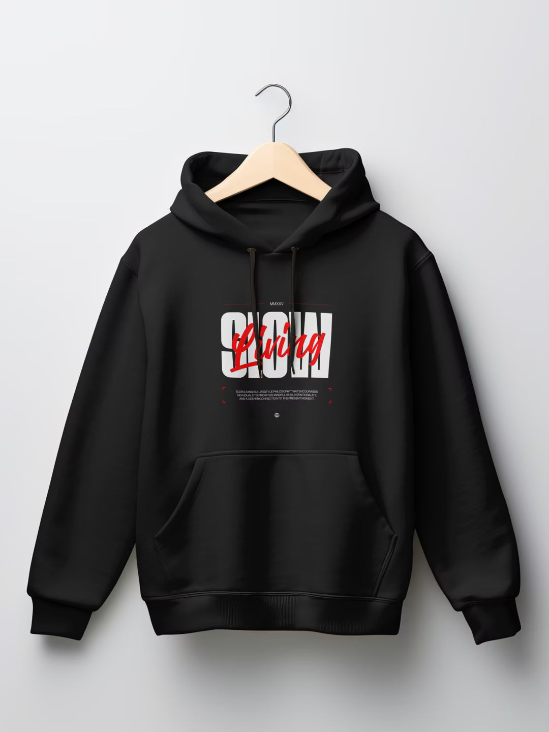 SLOW // Living Oversized Drop-Shoulder Hoodie