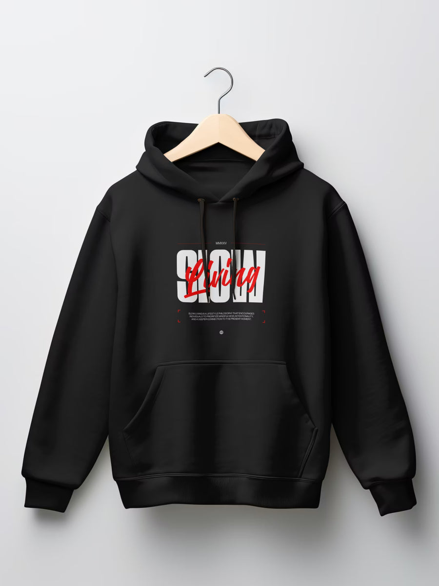 SLOW // Living Oversized Drop-Shoulder Hoodie Asthetics Store