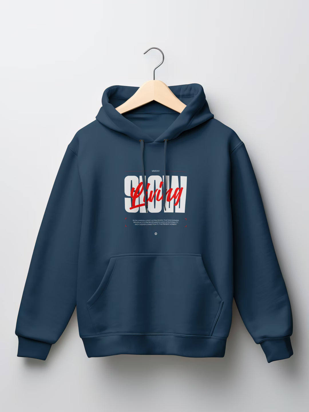 SLOW // Living Oversized Drop-Shoulder Hoodie