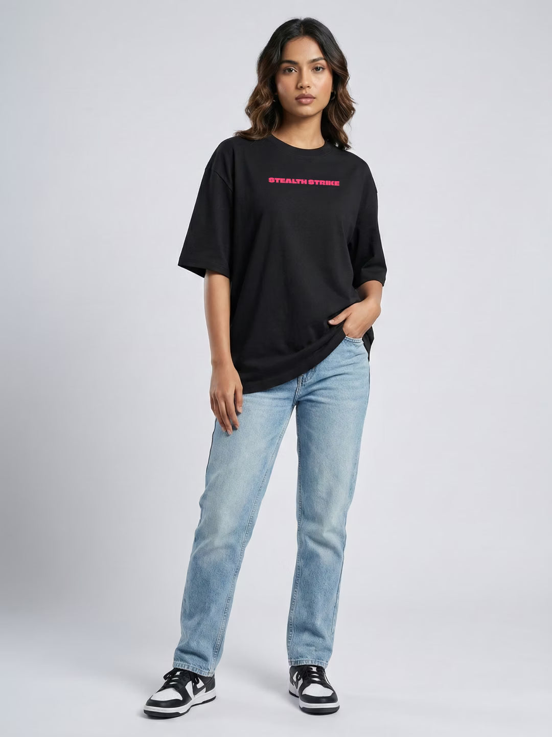 STEALTH // Silent Swoop Oversized Cotton T-Shirt