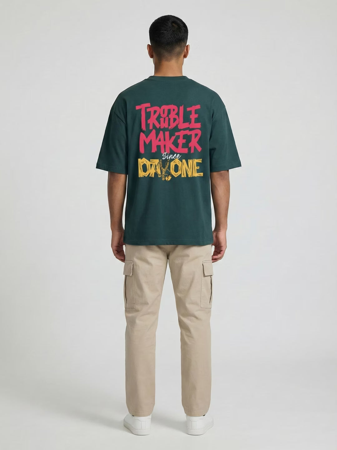 TROUBLEMAKER // Since Day One Oversized Cotton T-Shirt