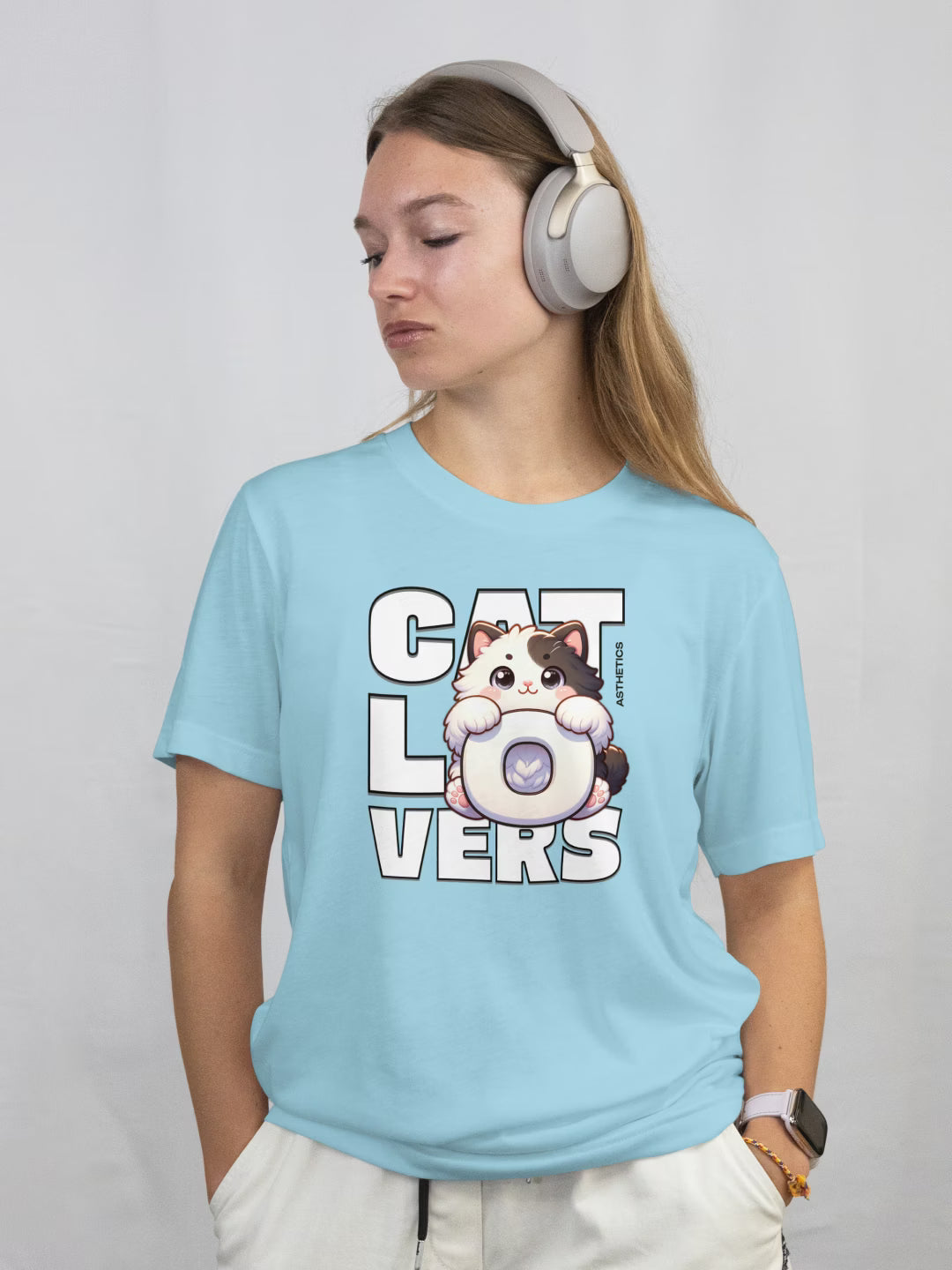 CAT LOVERS // Oversized Cotton T-shirt