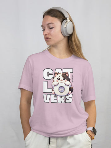CAT LOVERS // Oversized Cotton T-shirt