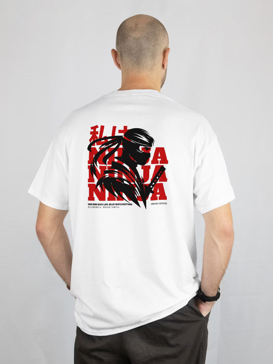 KAGE // Ninja Oversized Terry Cotton T-Shirt
