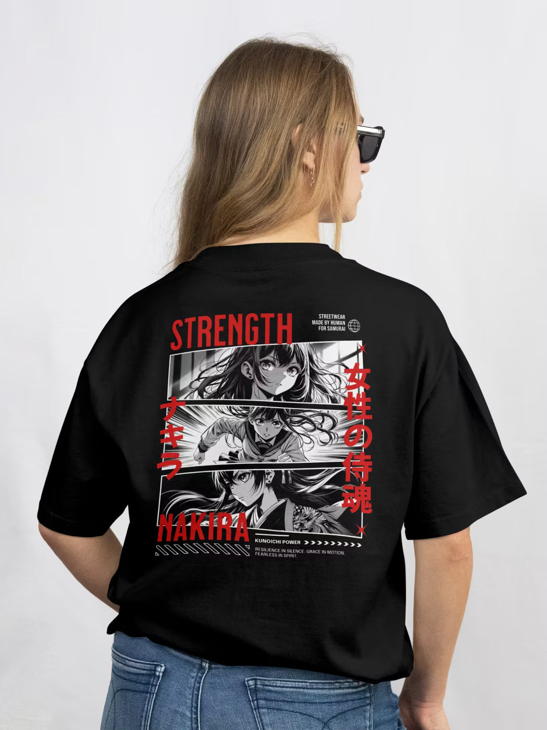 NAKIRA // Strength in Motion Oversized Terry Cotton T-Shirt