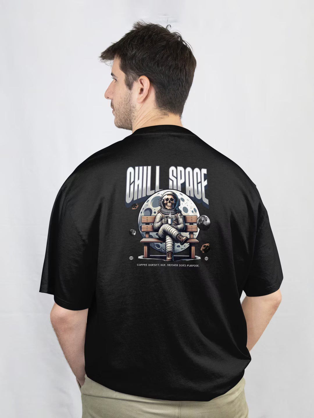 ORBIT // Chill Space Oversized Terry Cotton T-Shirt