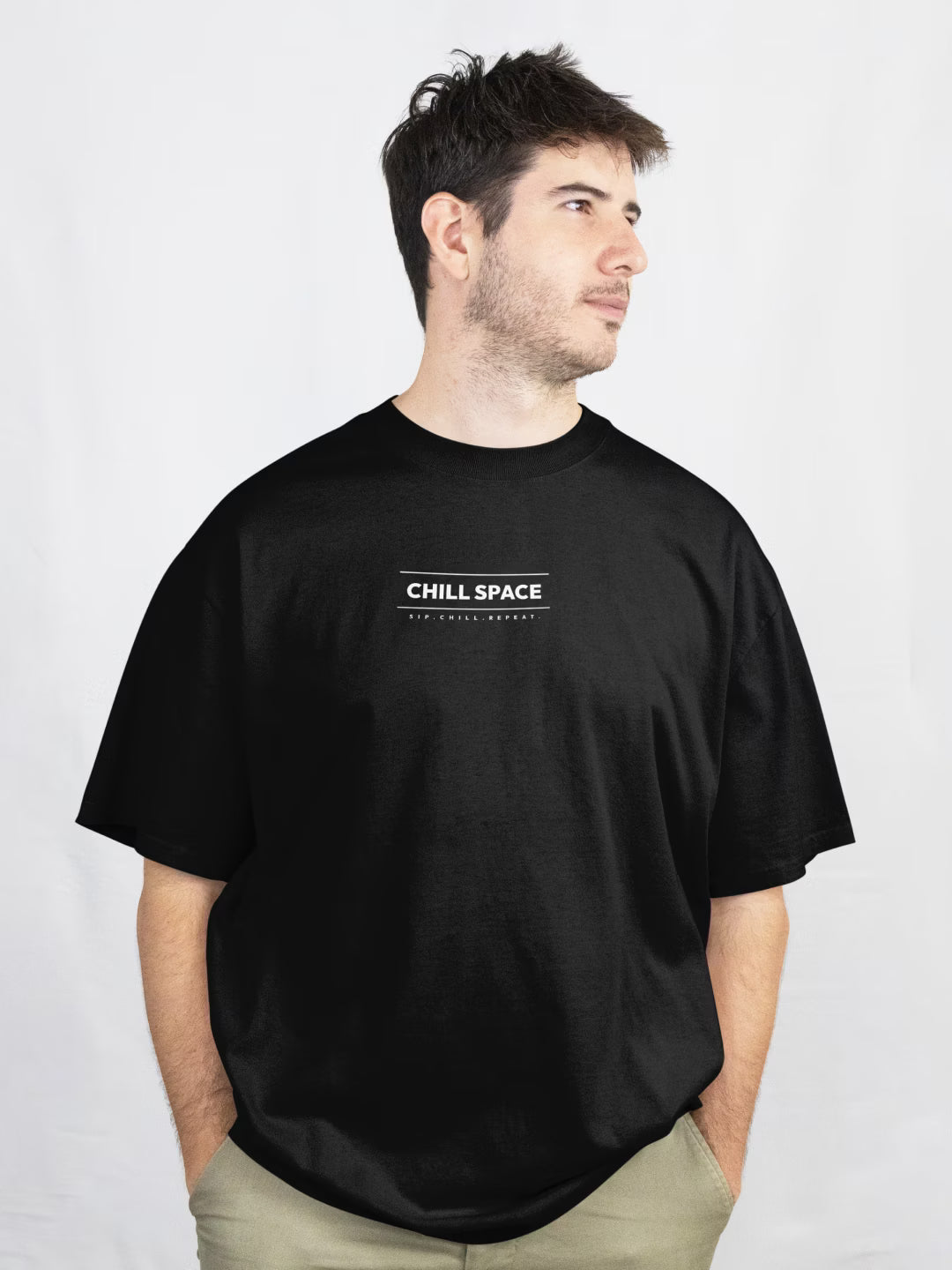 ORBIT // Chill Space Oversized Terry Cotton T-Shirt