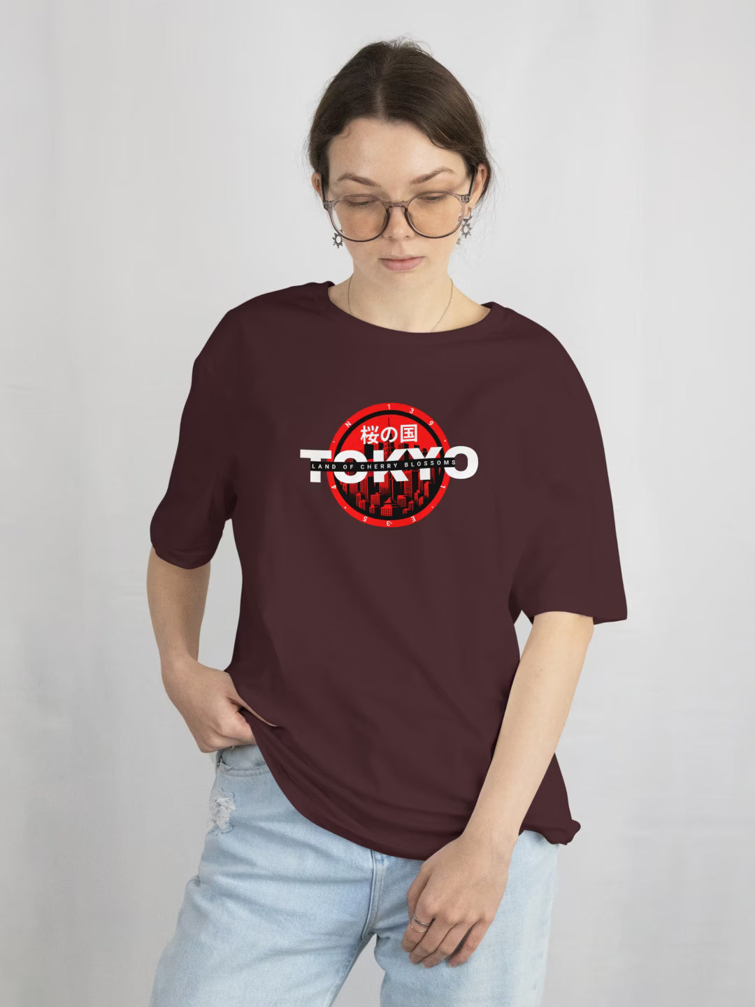 SAKURA // Tokyo Skyline Oversized T-shirt